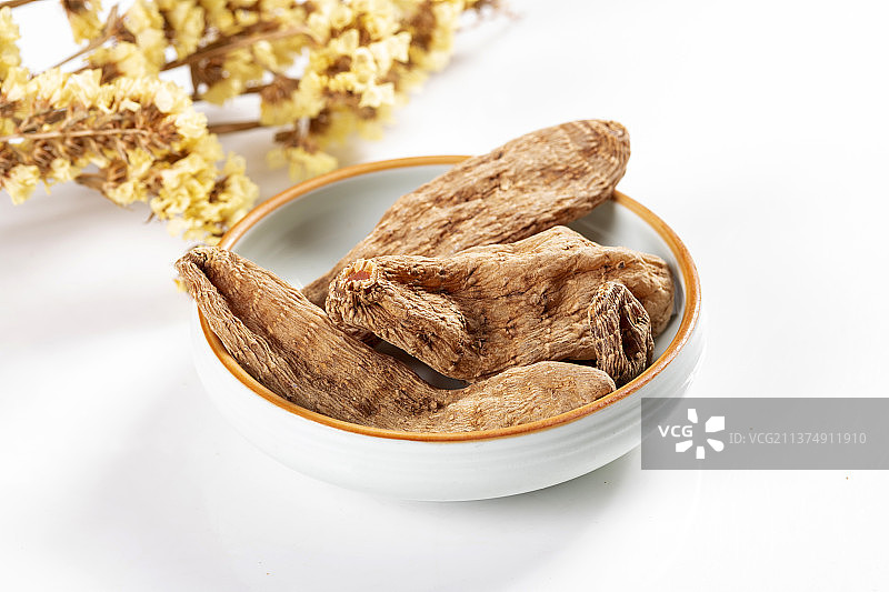 名贵中药天麻特写图片素材