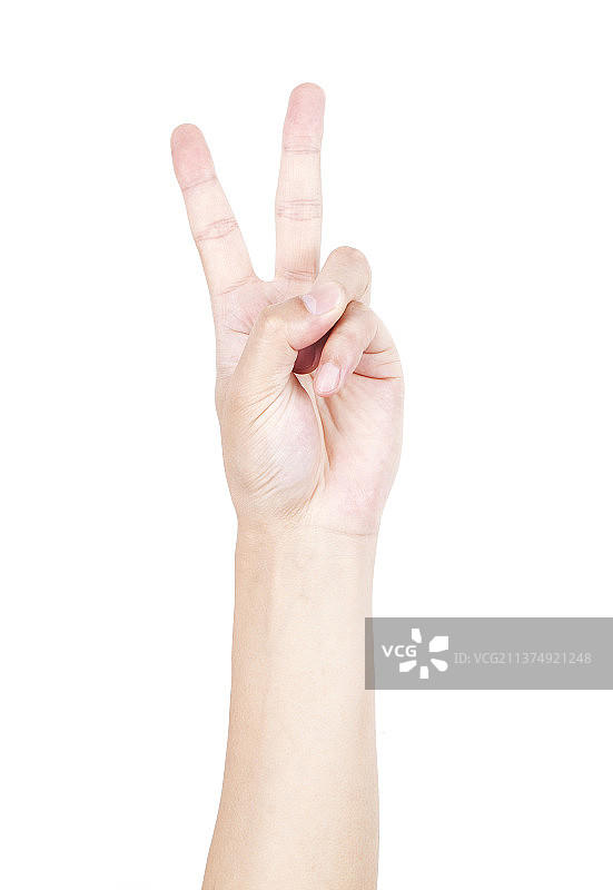 胜利的手势图片素材