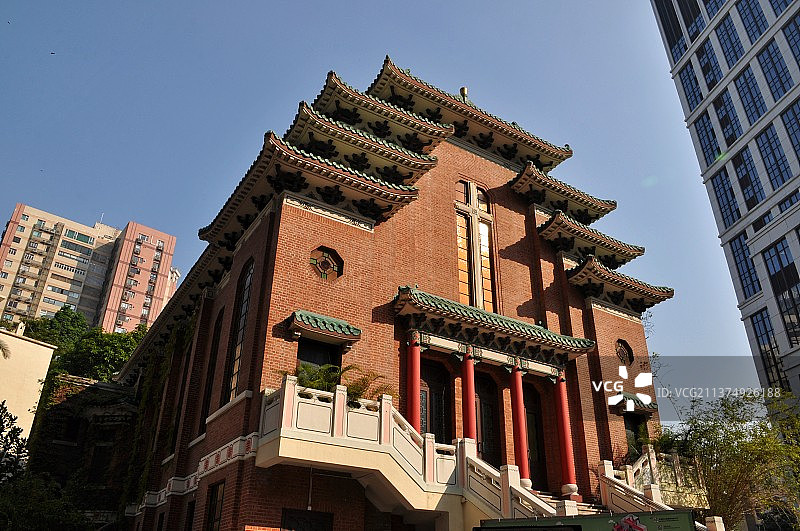 香港铜锣湾圣马利亚堂图片素材