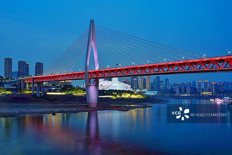 重庆千厮门大桥图片素材