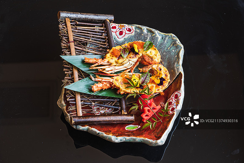 日料虾图片素材