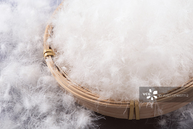 白羽绒绒毛原料图片素材