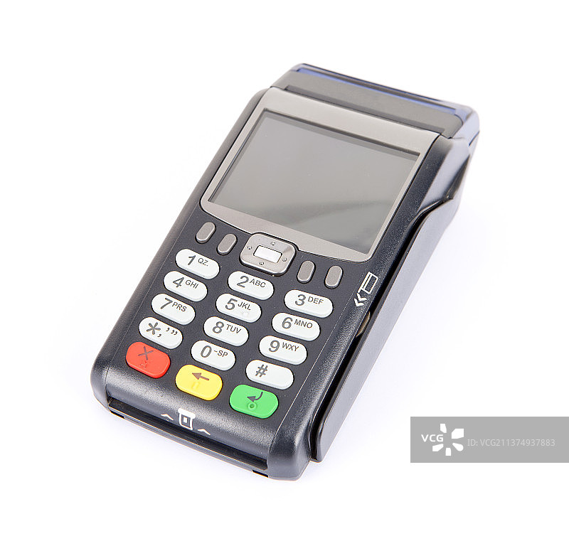 白背景上的pos机图片素材