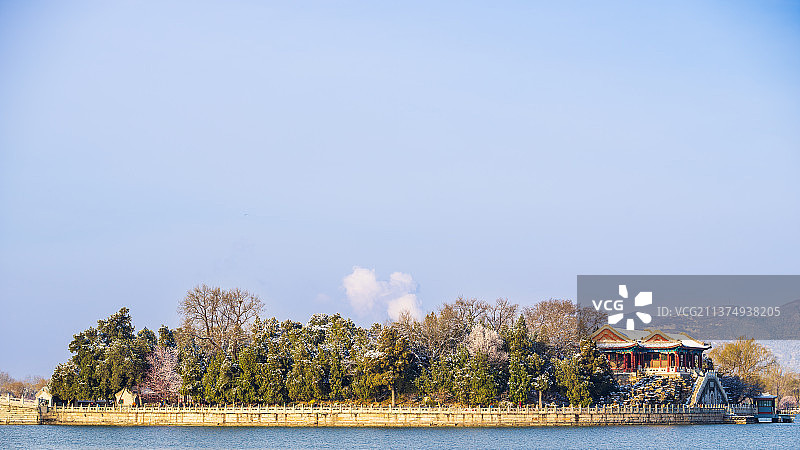 颐和园南湖岛图片素材