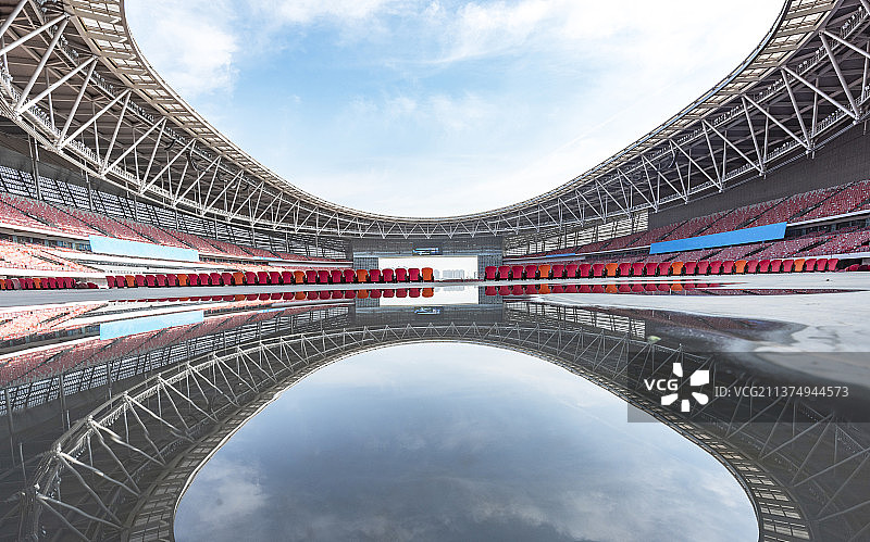 中国河南郑州市奥林匹克中心图片素材