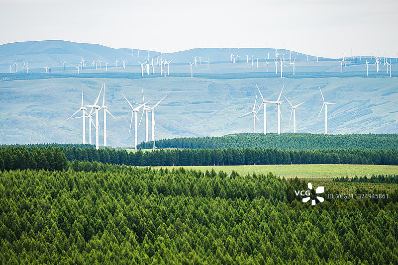 草原 风车图片素材