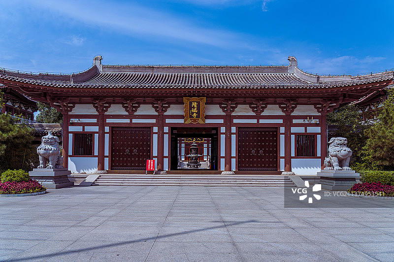 祈福寺庙隆福寺古建筑图片素材