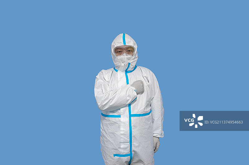 抗击疫情大白-加油图片素材