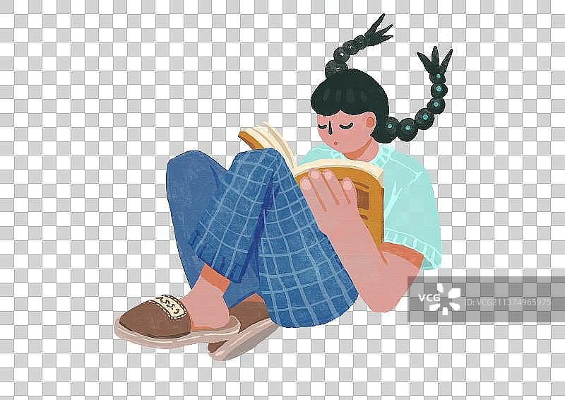 少女插人物元素图片素材