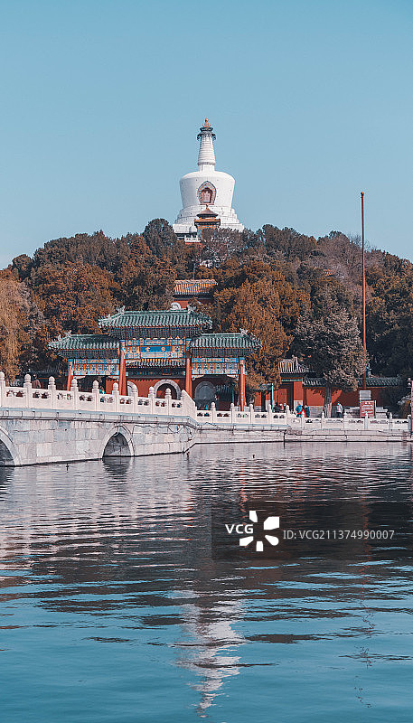 北海 白塔图片素材