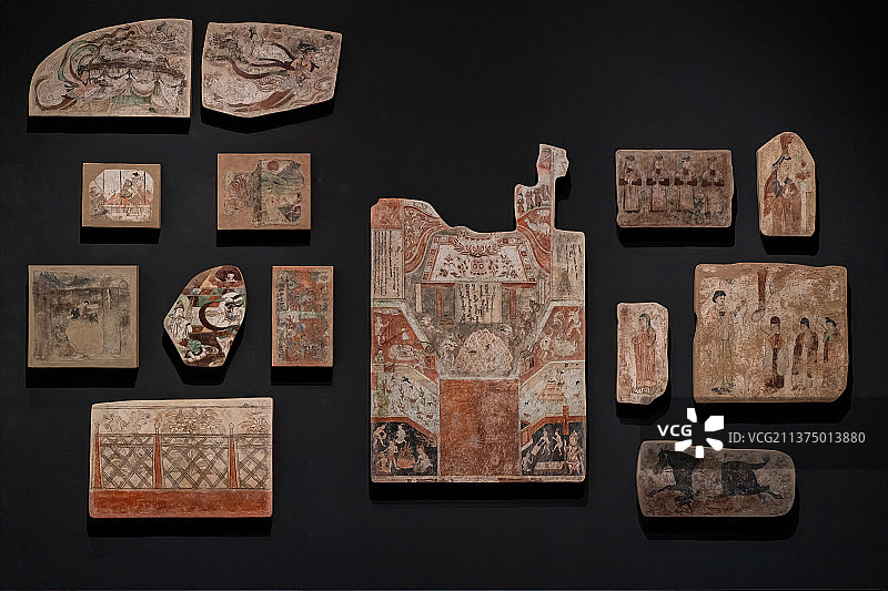 柏林亚洲艺术博物馆藏新疆库车地区石窟壁画图片素材