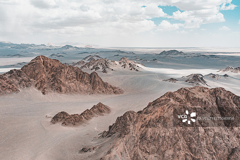 青海柴达木盆地黑山戈壁（塞什腾山）风光图片素材