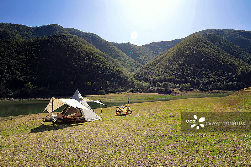 小杭坑露营图片素材