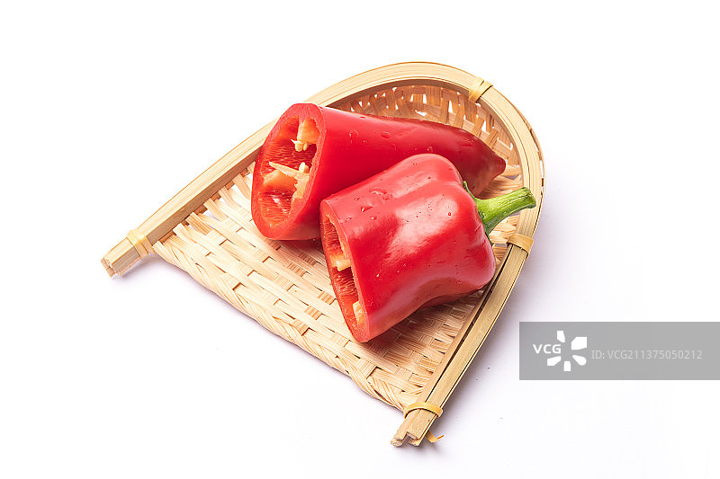 红辣椒 切面图片素材