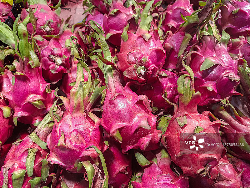 超市里的火龙果图片素材