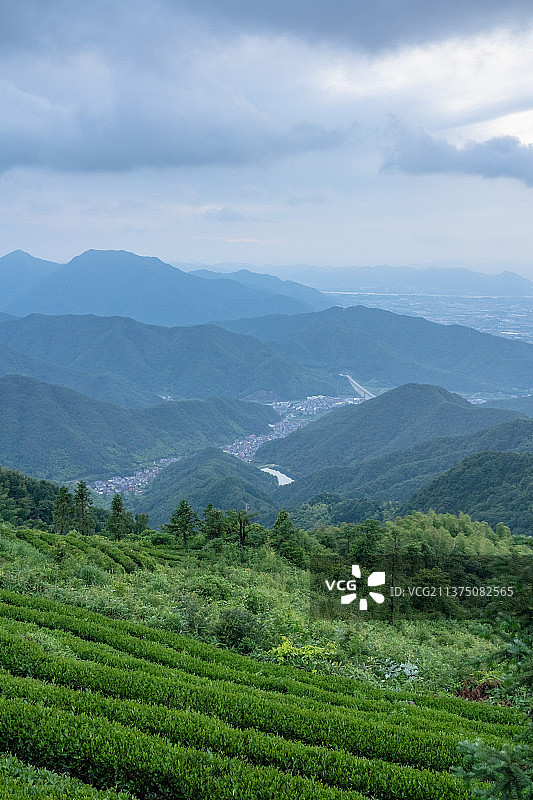 杭州富阳安顶山自然风光图片素材