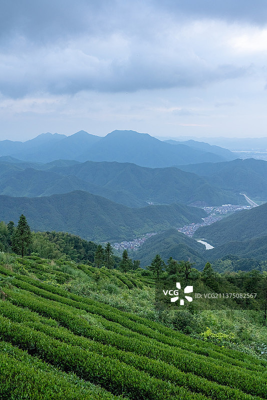杭州富阳安顶山自然风光图片素材