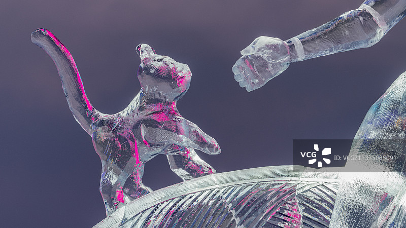 第二十一届哈尔滨冰雪大世界国际冰雕比赛作品图片素材