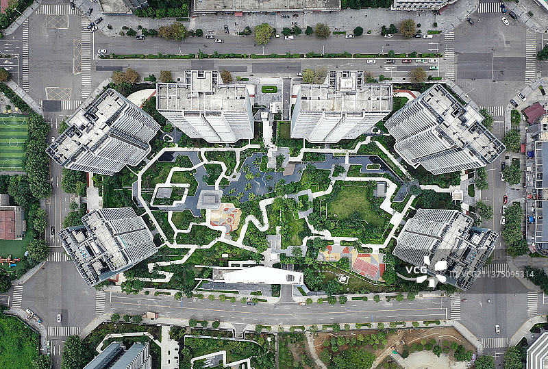 人才公寓锦城峰荟荟瑞阁俯瞰图片素材