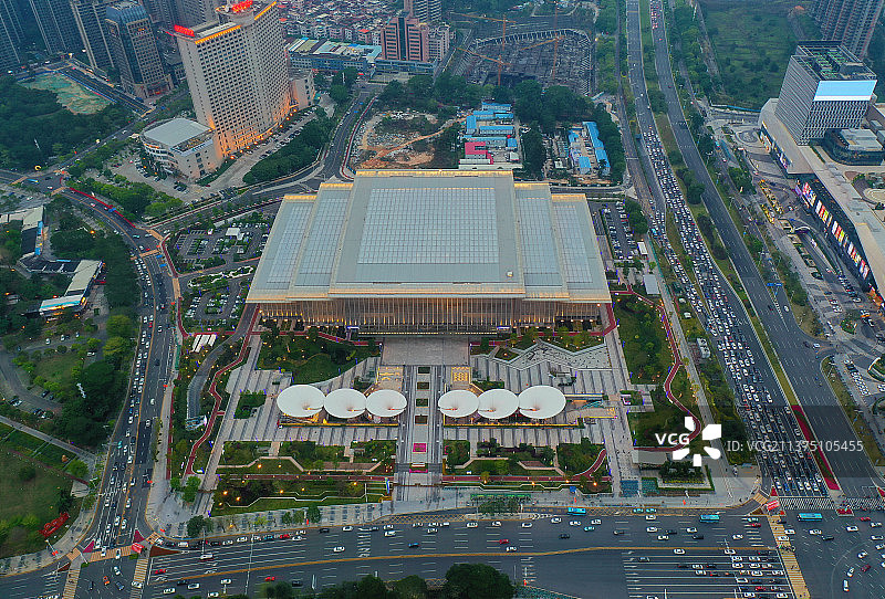 广东省东莞市地标民盈国贸中心环球经贸中心CBD航拍图片素材