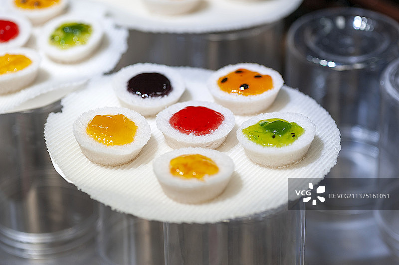 天津传统小吃熟梨糕特写图片素材