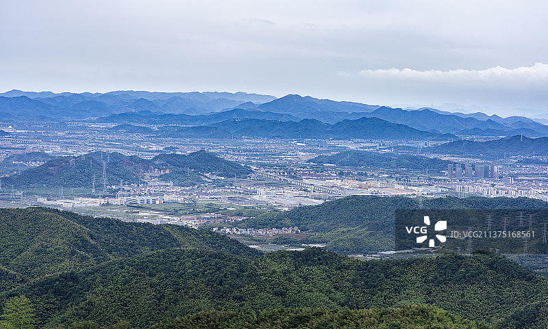 杭州富阳城市建筑风景图片素材