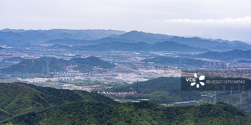 杭州富阳城市建筑风景图片素材