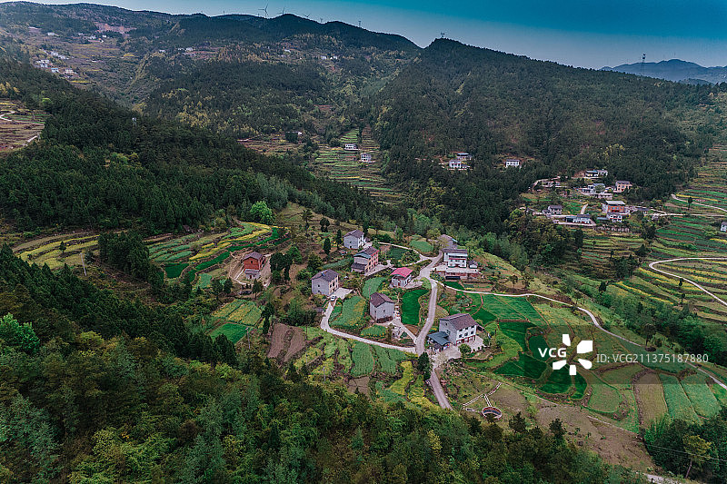 山里人家图片素材