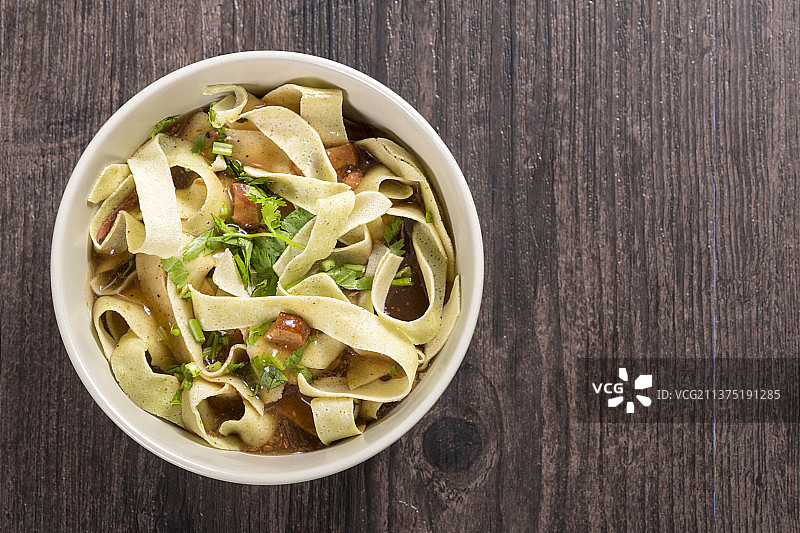 天津传统早点锅巴菜嘎巴菜特写图片素材