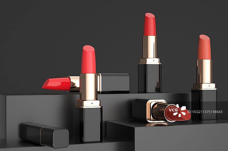 3D渲染口红唇膏图片素材