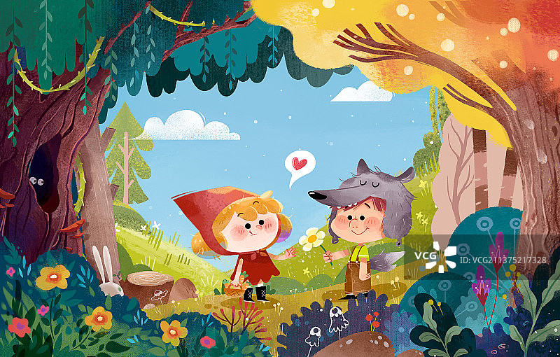 小红帽图片素材