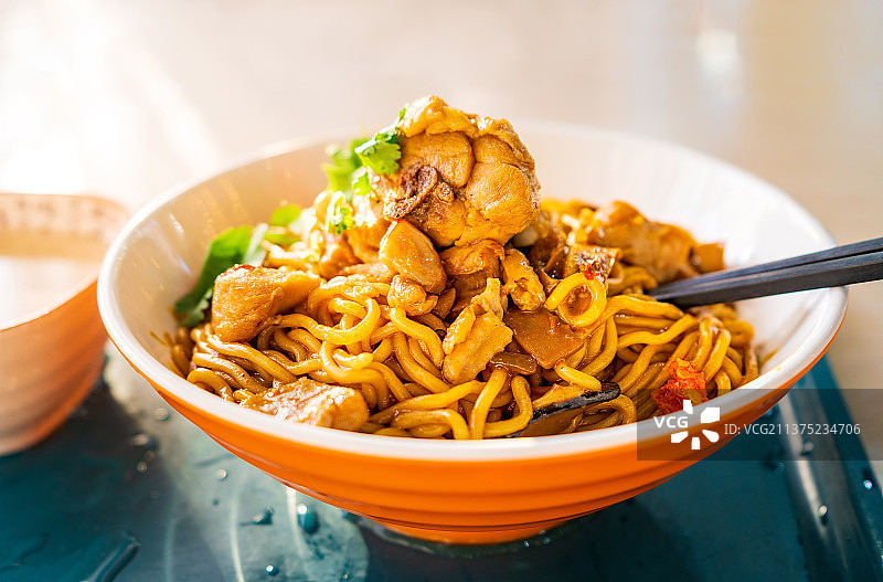 鸡块面图片素材