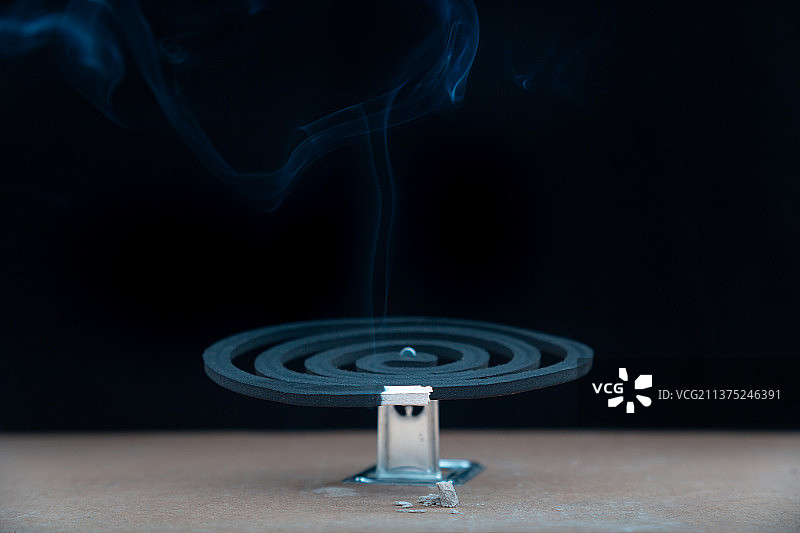 燃烧中的蚊香图片素材