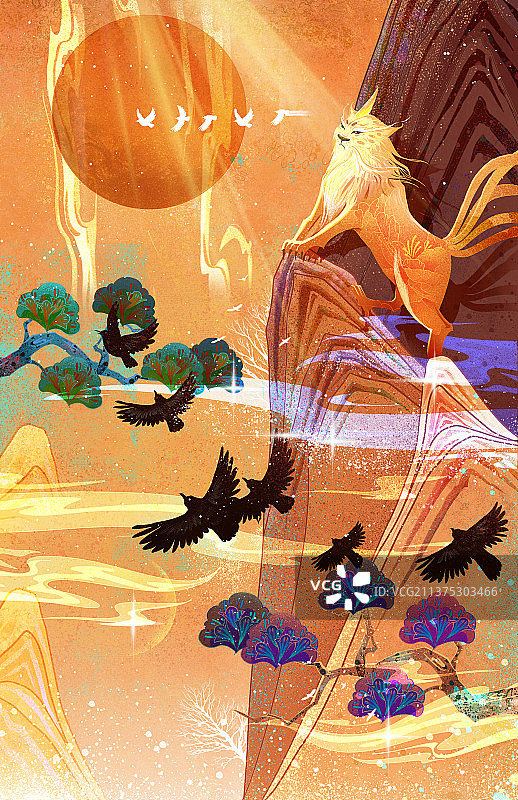 山海神兽图片素材