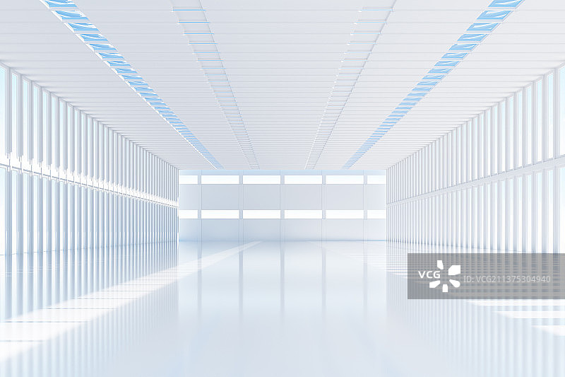 3D抽象的室内空间图片素材