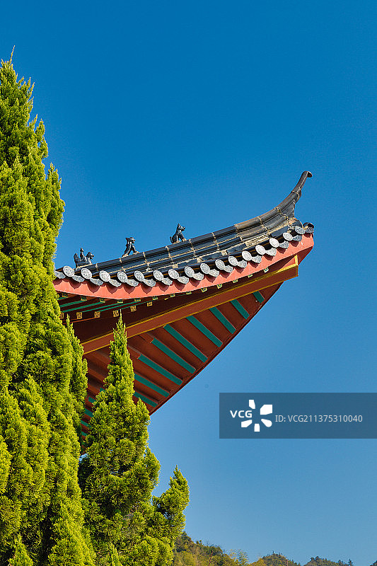 宗教建筑屋檐图片素材