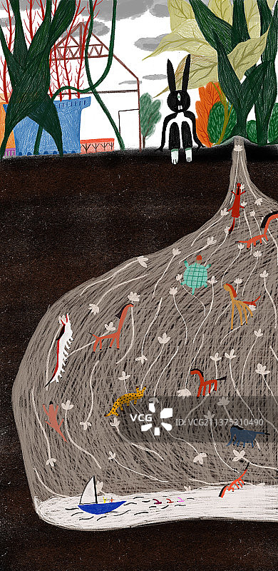 思考的兔子图片素材