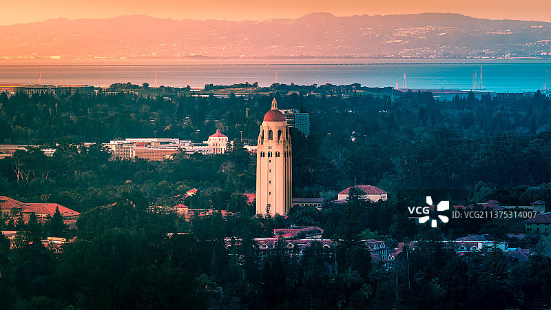 斯坦福大学鸟瞰图片素材