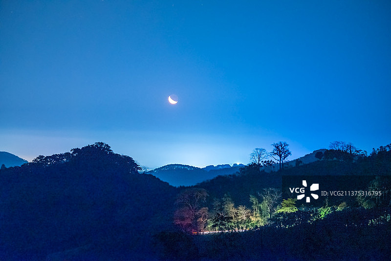 九架岭晨光图片素材