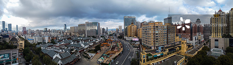 昆明市 五华区 崇仁街 金碧路 金碧广场 金碧公园 第一人民医院图片素材