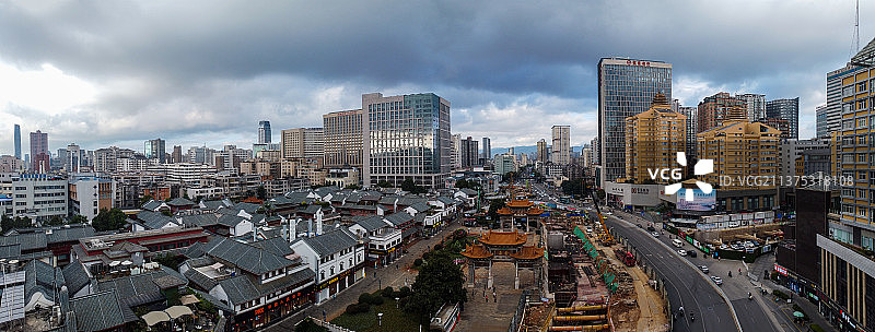 昆明市 五华区 崇仁街 金碧路 金碧广场 金碧公园 第一人民医院图片素材