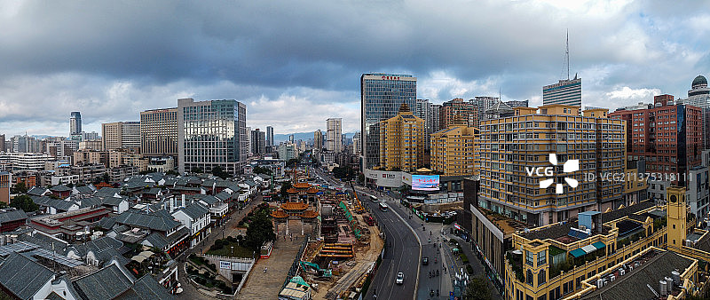 昆明市 五华区 崇仁街 金碧路 金碧广场 金碧公园 第一人民医院图片素材