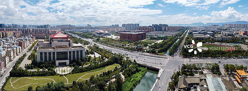 昆明 官渡区 广福路 云南省博物馆 大剧院 文学艺术馆 官渡古镇图片素材