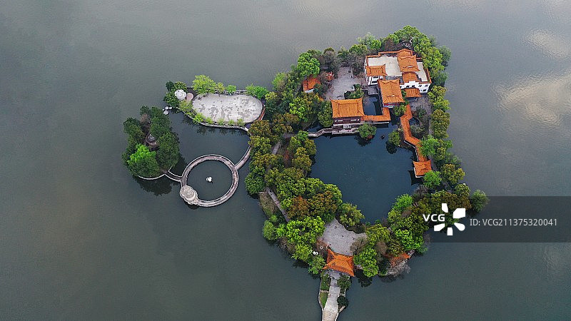 湖北黄石澄月岛风光图片素材