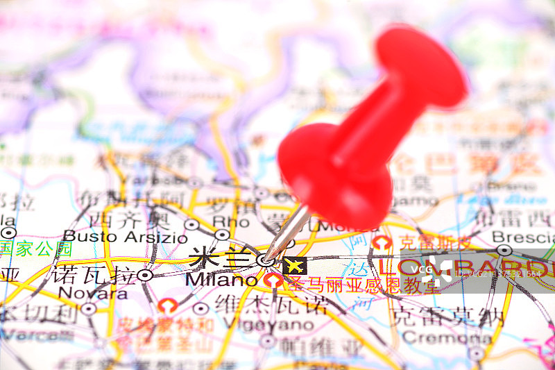 米兰地理位置图片素材