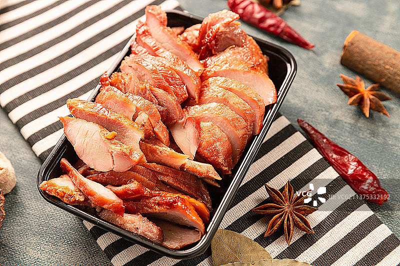 广东烧腊烤鸭饭图片素材