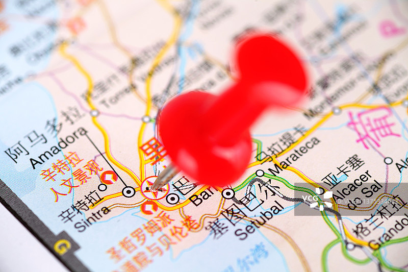 葡萄牙首都里斯本地理位置图片素材