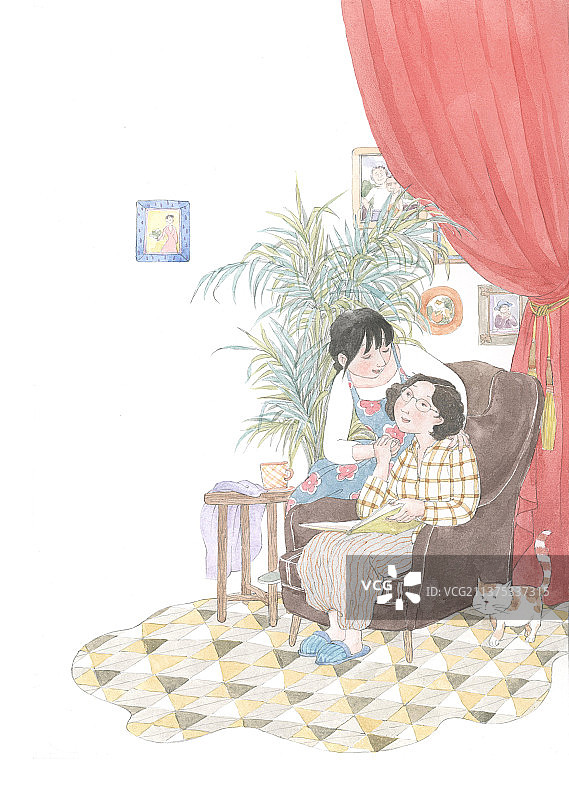 妈妈我爱你图片素材