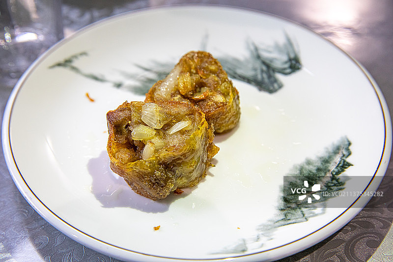 美食美味五香卷特写图片素材