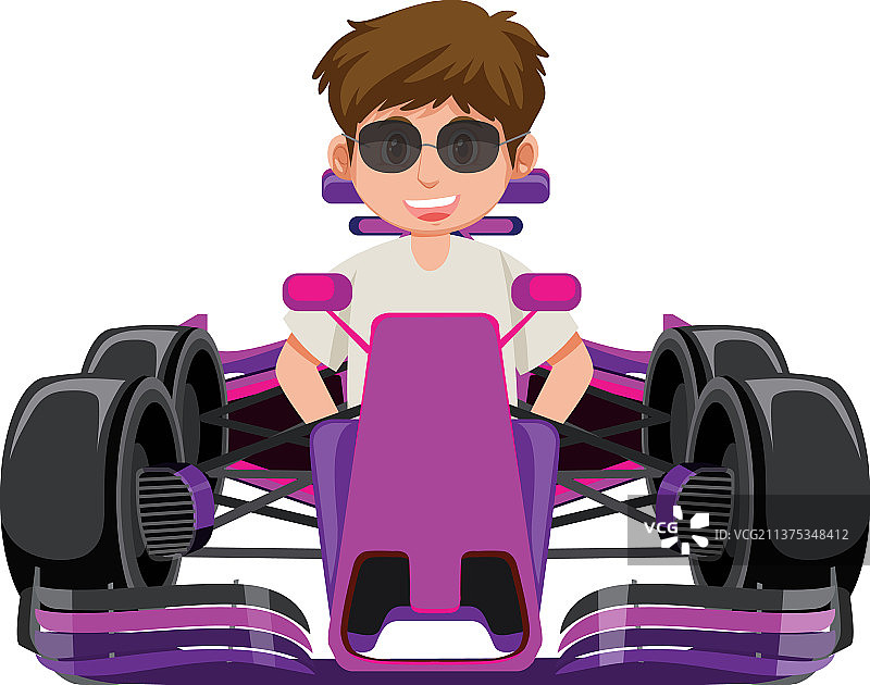 男人驾驶一级方程式赛车图片素材